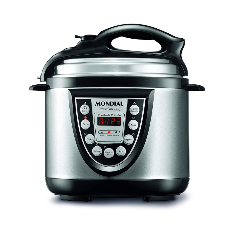 PANELA ELETRÔNICA DE PRESSÃO PRATIC COOK 4L, MONDIAL, PE-09